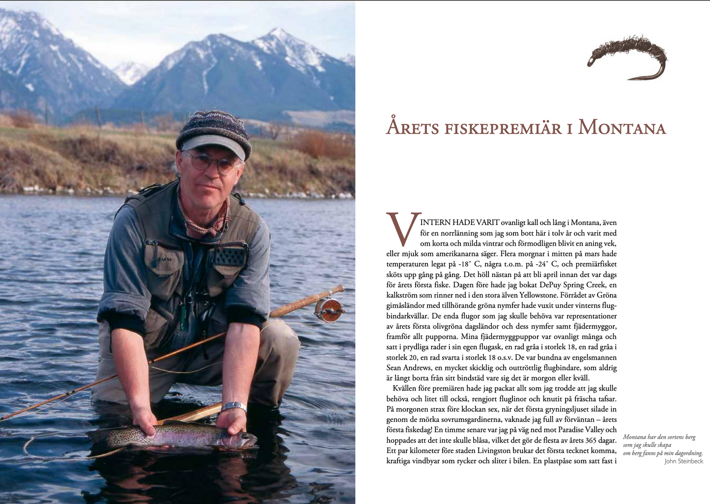 Flugfiskeströmmar – med flugspö längs glittrande vatten