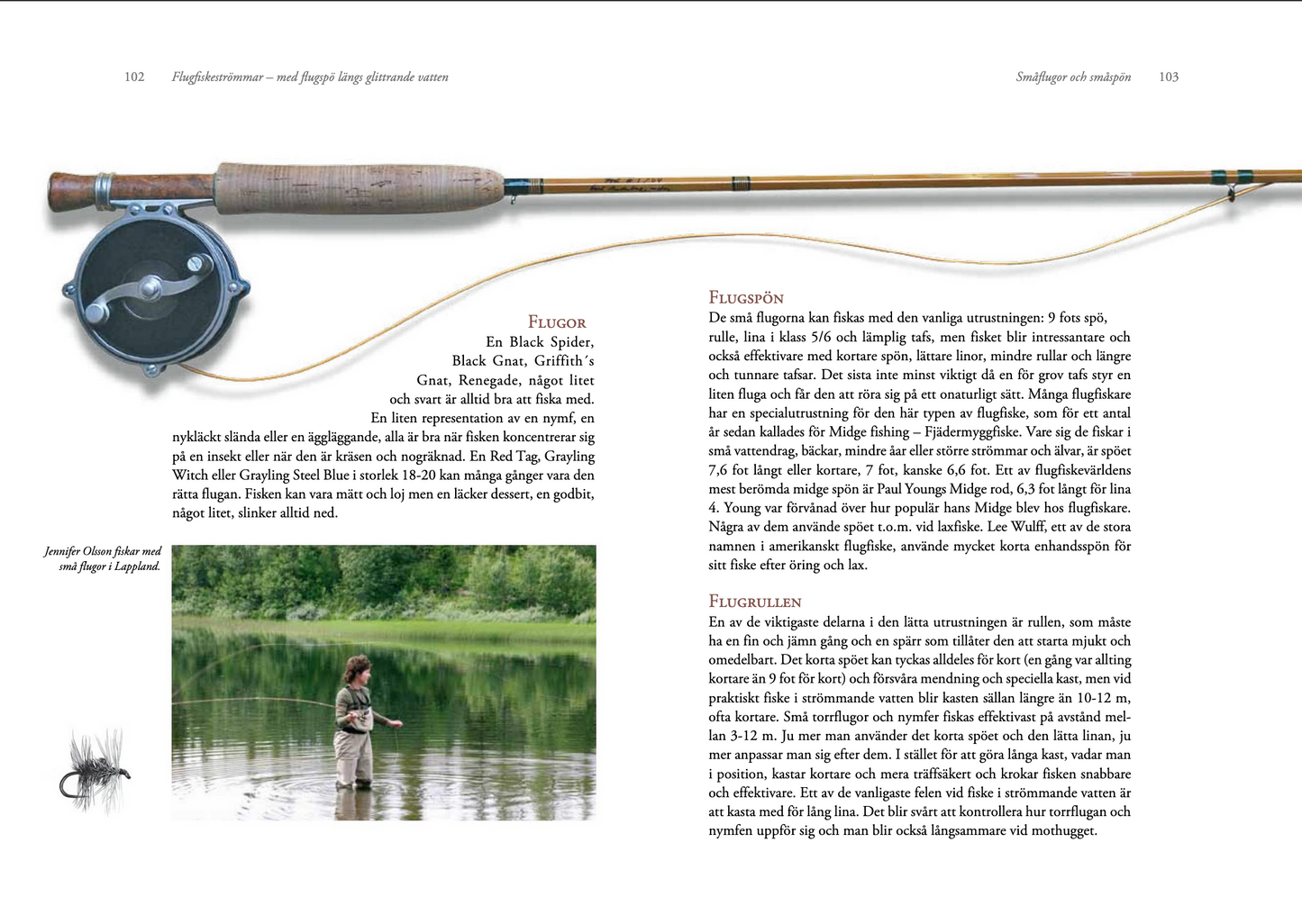 Flugfiskeströmmar – med flugspö längs glittrande vatten